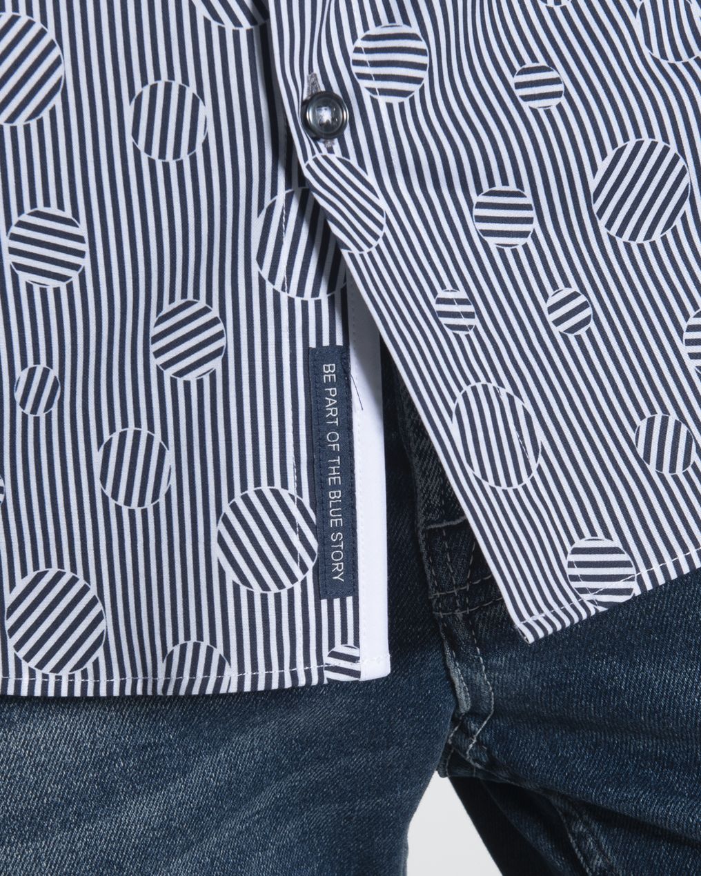 Blue Industry Casual Overhemd LM