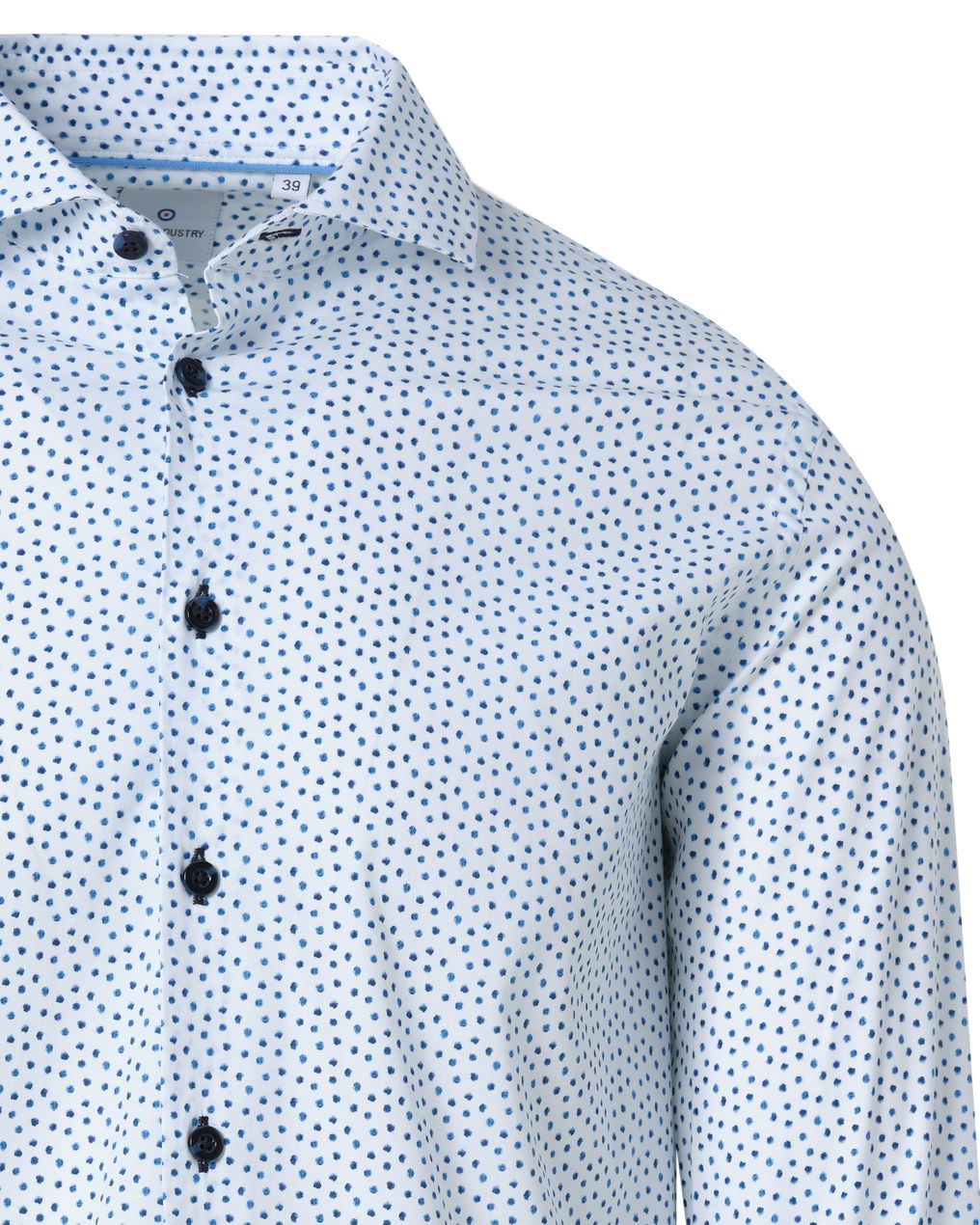 Blue Industry Casual Overhemd LM