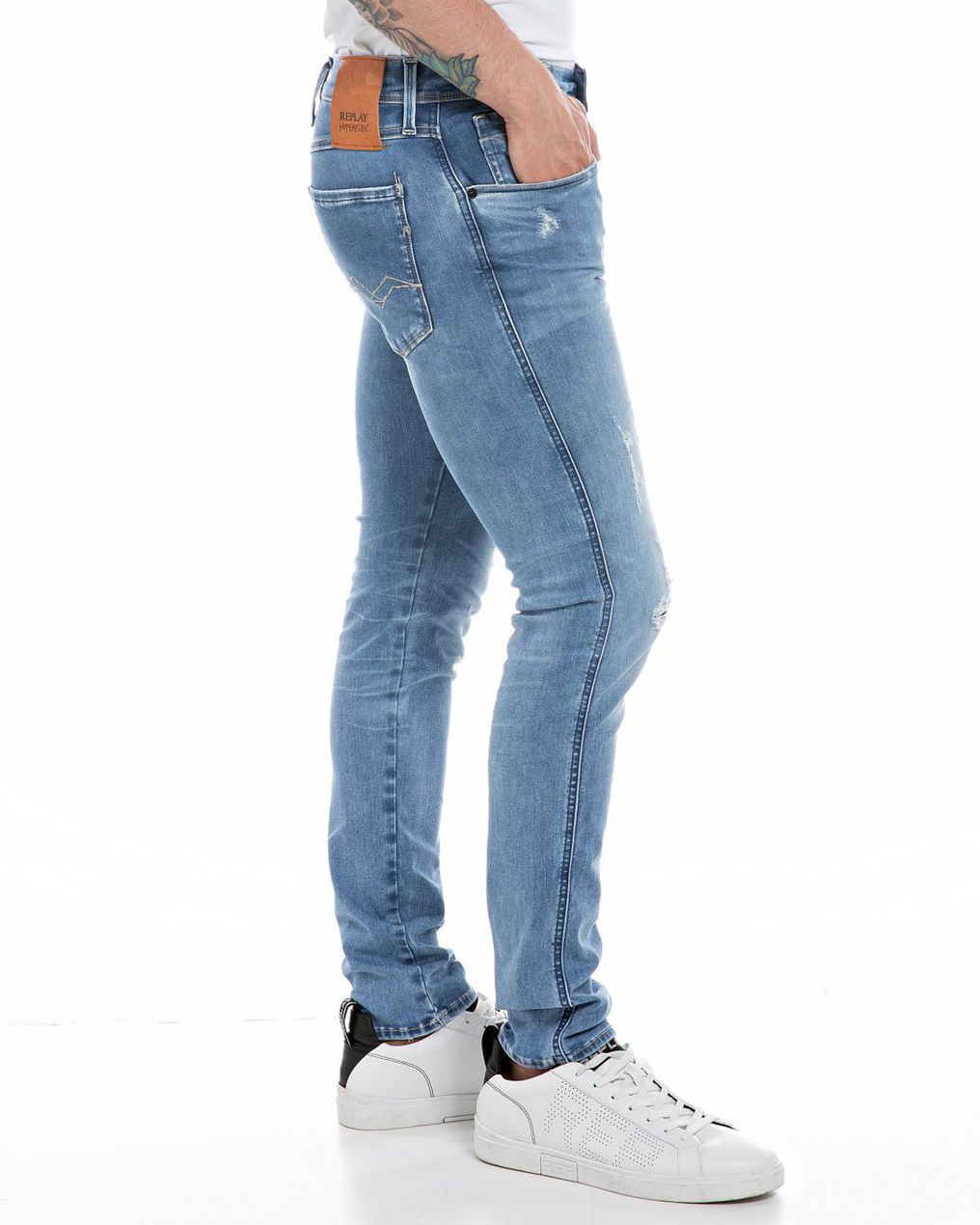 Replay Anbass Broken & Repaired Jeans