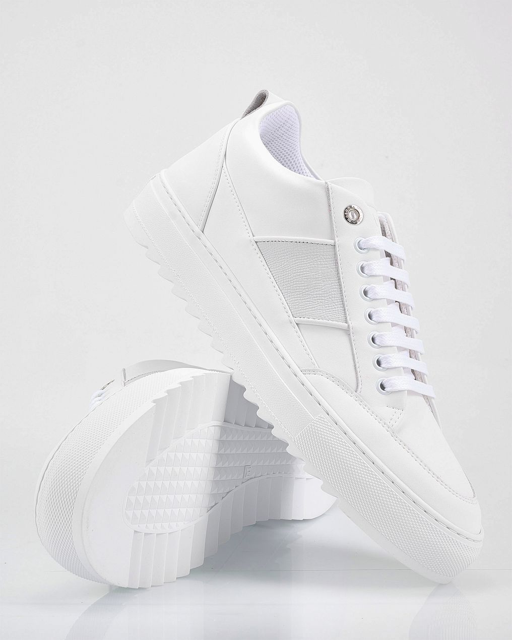 Mason Garments Tia Sportivo Tonal White Sneakers