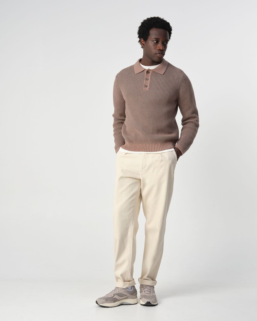 J.C. RAGS Polo Lange mouw