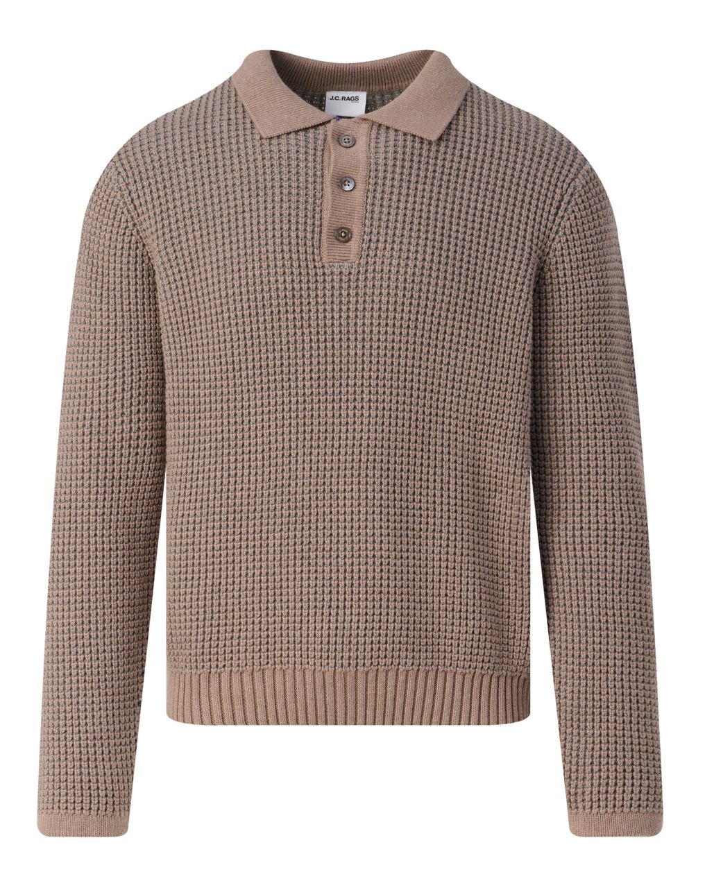 J.C. RAGS Polo Lange mouw