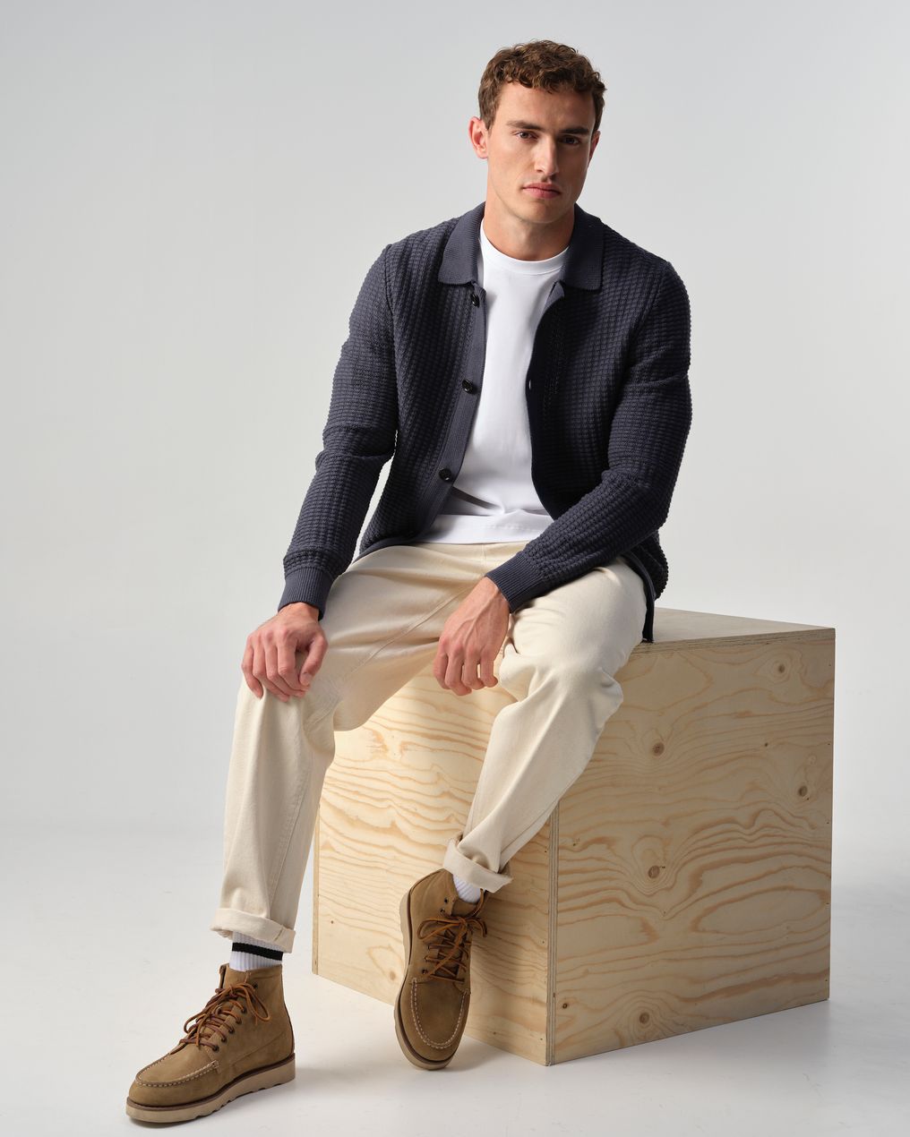 J.C. RAGS Polo Lange mouw