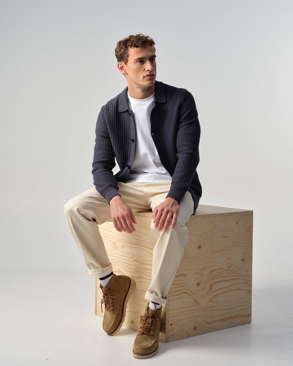 J.C. RAGS Polo Lange mouw