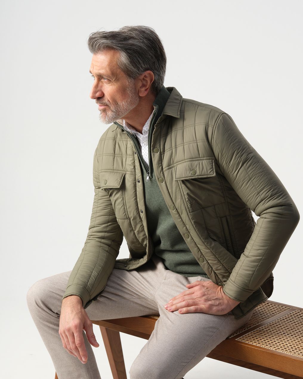 Campbell Gewatteerde jas