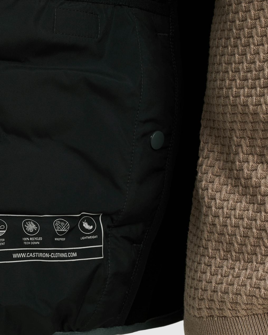 Cast Iron Gewatteerde jas