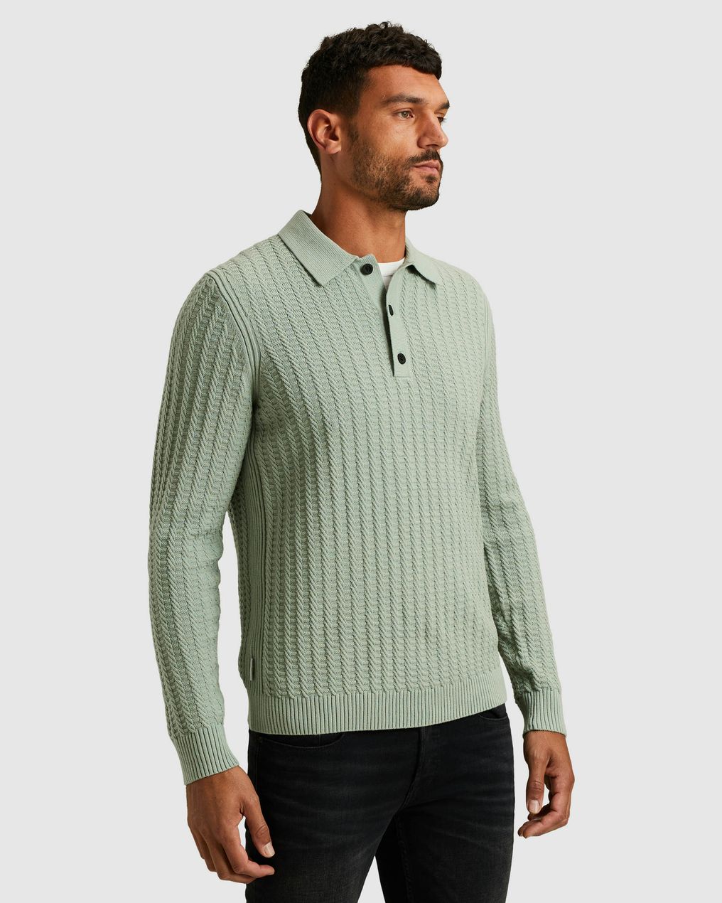 Cast Iron Polo Lange mouw