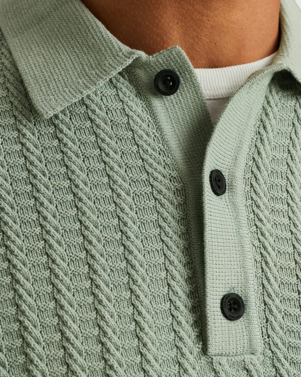 Cast Iron Polo Lange mouw