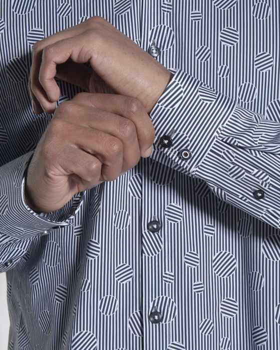 Blue Industry Casual Overhemd LM