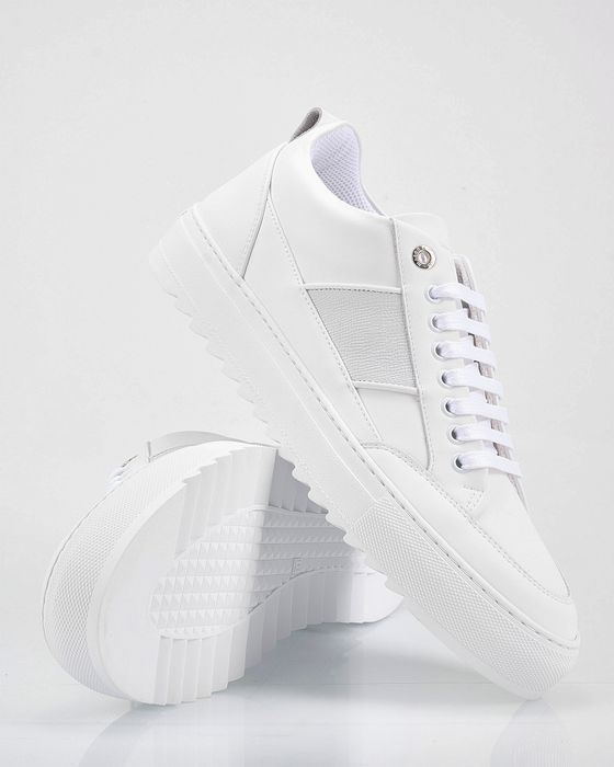Mason Garments Tia Sportivo Tonal White Sneakers