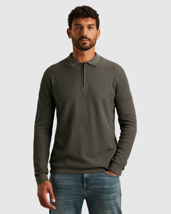 Cast Iron Polo Lange mouw