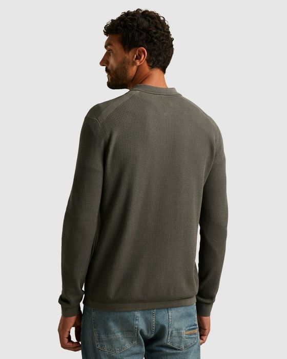 Cast Iron Polo Lange mouw